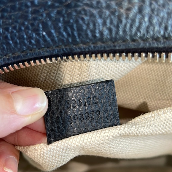 ❤️GUCCI Black SoHo interlocking leather ruck sack backpack ? main image 5